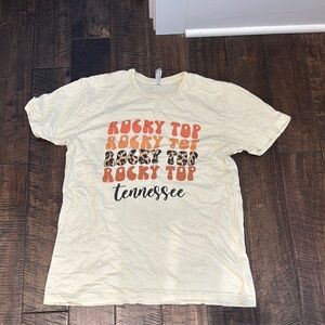 Bella Canvas Shirt - Cream and Orange